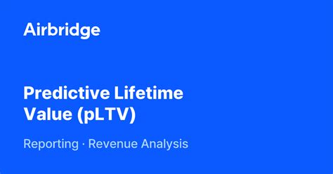 pltv analytics|Predictive Lifetime Value .